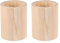 MILISTEN Lot de 2 Porte Stylo Pots à Crayons en Bois pour la Maison, le Bureau, le Bricolage (Tube Rond)