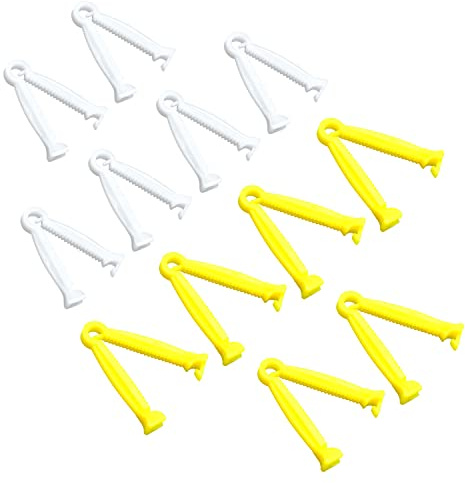 JJWNMLL12 Piezas de Clip de cordón Umbilical desechable de plástico para Cerdo Umbilical Abrazadera de cordón Umbilical para Mascotas,Animales,lechones,corderos,Cabras,Cachorros,Gatitos,Granja