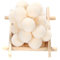 100 STK Klein Pompons zum Basteln,30mm Pompons Bälle Kleine Bommeln Kugeln, Flauschigen Bunte Pom Pom Deko Pompom Plüschbälle Bastel Zubehör für Dekorieren Verzieren Nähen DIY Handwerk,Beige