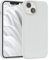 EAZY CASE Premium Silikon Handyhülle kompatibel mit iPhone 14, Slimcover mit Kameraschutz und Innenfutter, Silikonhülle, Schutzhülle, Bumper, Handy Case, Hülle, Softcase, Weiß