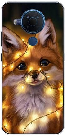 KARTXITAI Hülle Kompatibel mit Nokia 5.4, Stoßfeste Schutzhülle mit Weiche Silikon Bumper Case Handyhülle Anti-Kratzt Transparent Rückseite - Rotfuchs