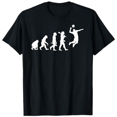 Evolution of Volleyball Player T-Shirt