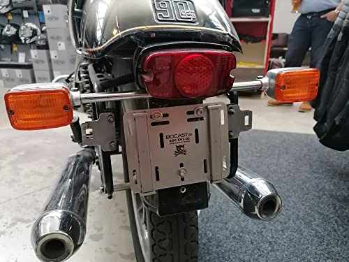 Edelstahl Kontrollschild Schnellwechselhalter für Schweizer Motorrad Kennzeichen Wechselkennzeichenhalter