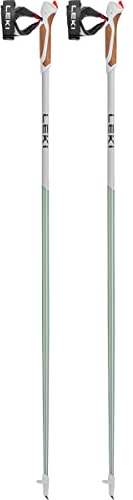 LEKI Damen, Herren Nordic Walking-Stock Passion smokegreen-White-Dark Anthracite 105