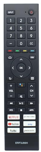 ERF3J80H IR Remote Control Replacement for Hisense TV U6G 55U6G 50U6G 65U6G 75U6G 50U68G 55U68G 65U68G 75U68G A6G 75A6G 43A6G 50A6G 55A6G 60A6G 65A6G 70A6G