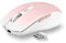 T'nB - Souris sans Fil Design, Double Mode Bluetooth et USB-A, Rechargeable Haute Autonomie, Silencieuse, Précision 1600 DPI, 6 Boutons, Compatible Windows, Linus et MacOs - Rose