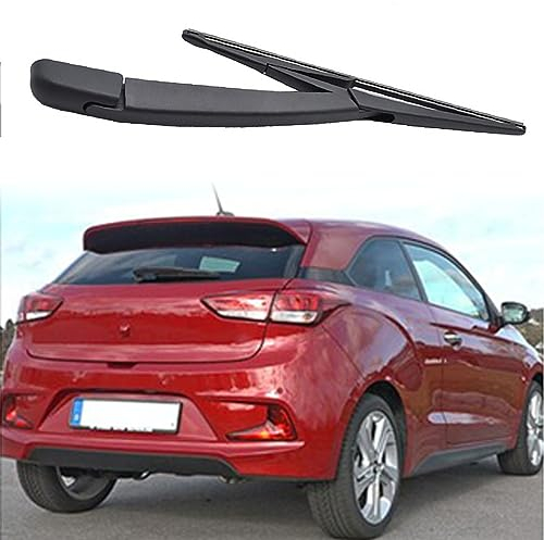 MHART Heckwischerarm Heckscheibenwischer für Hyundai i20 II 2015-2019, Hinterer Scheibenwischerarm und Blatt Set Gummi Reinigungsfenster Ersatzteile