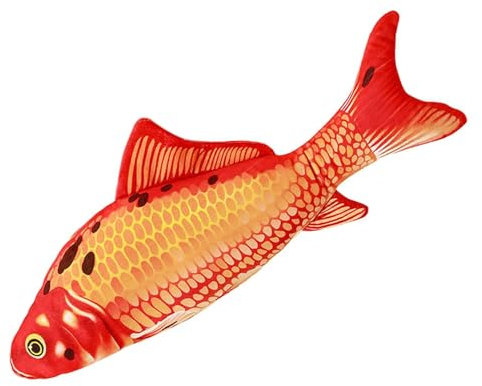Niedliche Fisch Plüschtiere, Kuscheltiere, Spielzeug, Lustiges Ausgestopftes Schlafspielzeug, Interaktive Plüschtiere, Umarmungskissen für Reisen, Ost, 16cm Rot