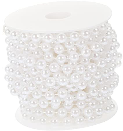 NUOBESTY 1roll Decorative Bead String for Crafts Bead Chain for Home Decor for Weddings and Events