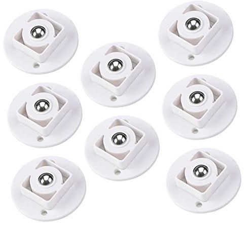 PartyKindom 24pcs Self-adhesive Storage Box Casters Wheel for Easy Installation Furniture Trash Bins and Sideboards Silent and Stable Caster