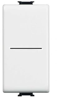 Pulsante Assiale Modulo Compatibile Matix Presa 10AX Controllo Luci Casa Bianco