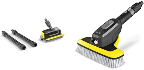 Kärcher PS 30 Plus & WB 7 Plus 3-in-1 Corded Electric Wash Brush, 3 Functions: Foam Jet, High-Pressure Flat Spray Nozzle, Soft Brush, Original Accessory for Kärcher Pressure Washer K 2-K 7