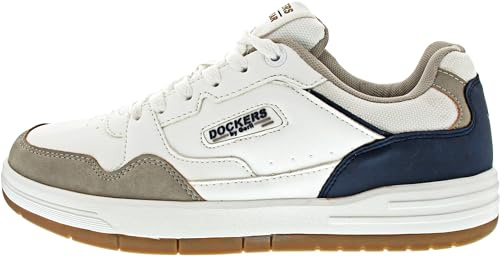 Dockers by Gerli Herren Sneaker Weiß/Blau/Beige EU 44