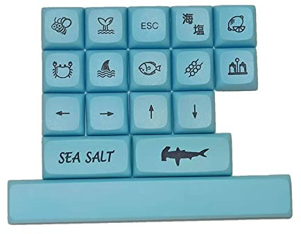HDKEAN Milk Mechanical Keyboard Keycaps 17PCS Dye Sub For Key Cover For MX 64 84 96