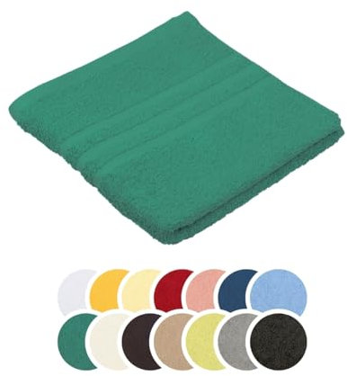 liebling Handtuch, 100% Baumwolle, Serie Borkum, 50 x 100 cm, 60 Grad waschbar, trocknergeeignet, Farbe: Petrol