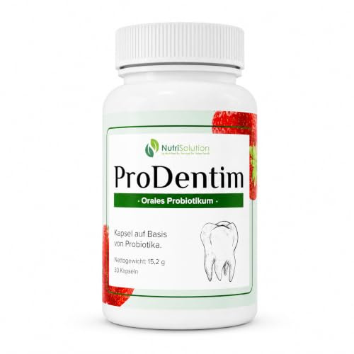ProDentim von NutriSolution I Chicorée, Bifidobacterium, Lactobacillus, Pfefferminzöl I Fördert orale Gesundheit und frischen Atem I 30 Pastillen I 30 Tage Vorrat I Made in France