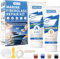 VIKEYTIM Kit Riparazione Vetroresina Marina (Corrispondenza Colore), 100g Stucco per Vetroresina, Riempire Fori, Frammenti, Crepe Profonde, Ceramiche, Riparazioni in Porcellana