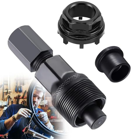 SKIKHN Fahrrad Lockring Tool, Kurbelabzieher Fahrrad, Tretlager Abzieher, 42mm Fahrrad Tretlager Werkzeug mit 1 Satz Kurbel Entferner Fahrrad, Crank Puller Universell für Viele Fahrradtypen