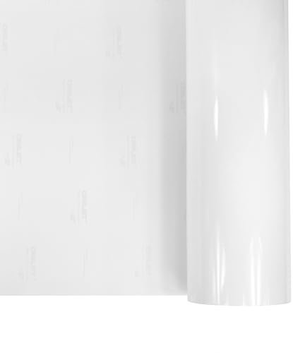 DecoMeister Vinilo Adhesivo Para Forrar Muebles Blanco Brillante Papel Impermeable Autoadhesivo Para Encimera Cocina Lámina Lavable Decorativa Para Puerta Armario Mesa Pegatina En Rollo 76 x 100 cm