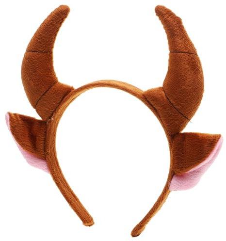 COLLBATH 2stücke Kids Stirnband Tierohren Kopfband Für Kostümparty Cosplay Halloween Braun Für Jungen Und Mädchen Lustiges Accessoire Für Besondere Anlässe
