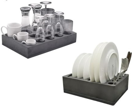 Freizeli Set Froli Universal Glas- / Tassenhalter UND Teller- / Besteckhalter