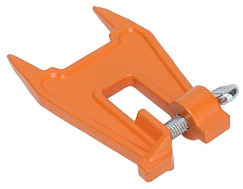 Compact Lightweight Chainsaw Stump Vise Chain Saw Chain Sharpening Vise for Logging, Orange