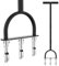 Qsxou Lawn Aerator Coring Tool, Aerator Lawn Tool with 3 Hollow Tines, Manual Core Aerator for Lawn Garden Care and Loosen Compacted Soil, Lawn Aeration, Garden Tool