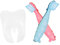 VOSAREA 3pcs Zahnbürstenzahnballon Zahn Ballon Luftballons in Form Von Zähnen Zahnparty-luftballons Zahnlatexballons Zahnfolienballons Zahn-babyparty-dekorationen Zahnballons Sport