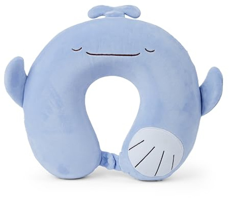 Mousehouse Gifts - Blaue Eule Memory Foam Reisekissen, Plüsch-Nackenstütze für Kinder und Erwachsene (Wal)