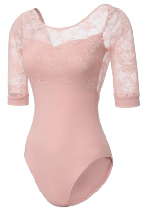 ModLatBal Women's Long Sleeves Leotards for Dance Adult Ballet Leotard for Grils