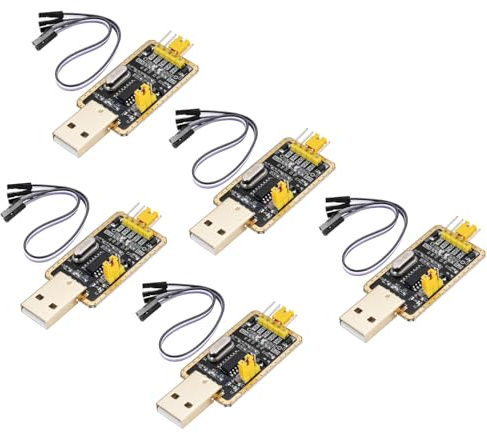 AYWHP UART-TTL - Adaptador USB CH340G con convertidor, adaptador USB UART-TTL de 3,3 V/5 V con cable puente compatible con Arduino