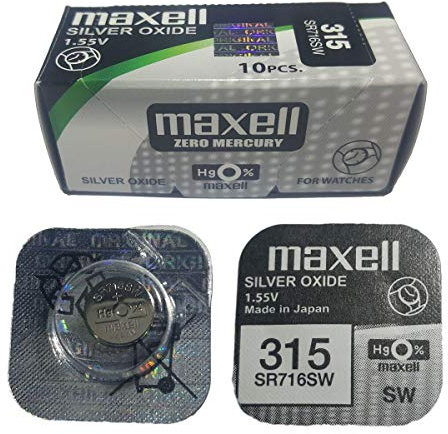 Pilas para Relojes Modelo Maxel315. Marca Maxel
