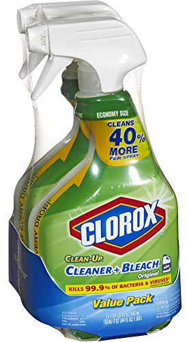 Clorox Clean-Up Cleaner with Bleach Spray Bottle, 32 Fluid Ounces (Pack of 3)