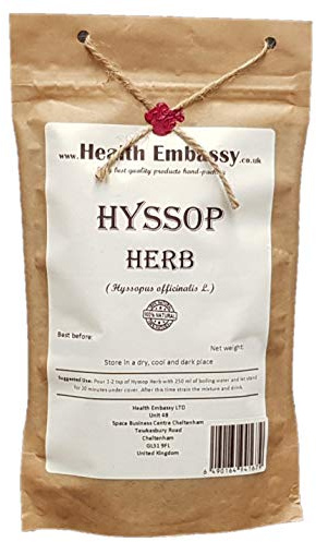 Health Embassy Hyssop Herb Tea (Hyssopus officinalis L), 100g