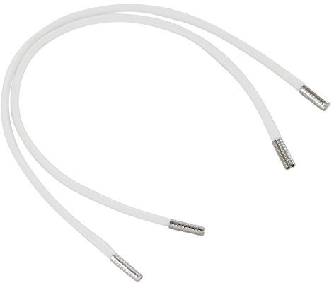 REMA 1 Paar Schnürsenkel Weiß - rund - dünn - Ø ca. 2,5 mm von 20 cm - 300 cm (40 cm, Weiß)