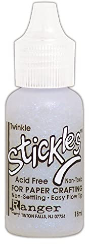 Ranger SGG59776 Twinkle Stickles Glitter Glue, Synthetic Material, White, 2.5 x 2.5 x 7.5 cm