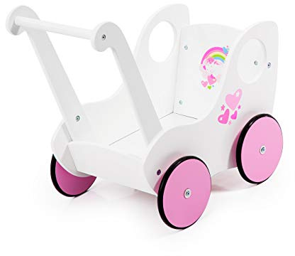 Bayer Design - Lauflernwagen aus Holz Princess World, Schiebewagen, modern