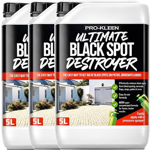 Pro-Kleen Ultimate Black Spot Destroyer for Patio, Stone, Block Paving, Indian Sandstone, and more (15 Litres)