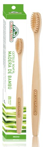 Corpore Sano Spazzolino da denti in bambù, durezza media, 21 g