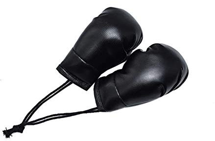 iSpchen 2 Stk. 10cm Auto Mini Boxhandschuh, Boxhandschuhe Anhänger, Auto Innendekoration hängende Ornamente