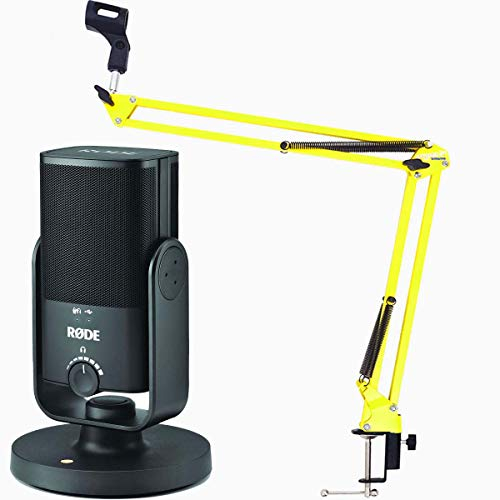 Rode NT-USB MINI USB-Studio-Kondensatormikrofon + keepdrum NB35 YW Gelb Mikrofonarm