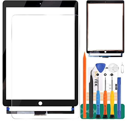 Para iPad Pro 12.9 2017 2nd 2 reemplazo de pantalla A1671 A1670 pantalla táctil panel digitalizador sensor de vidrio (no pantalla LCD) (negro)