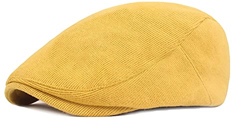 Yanjay Store Herren Baskenmütze aus weicher Baumwolle, einfarbig, für Golf, Cabbie