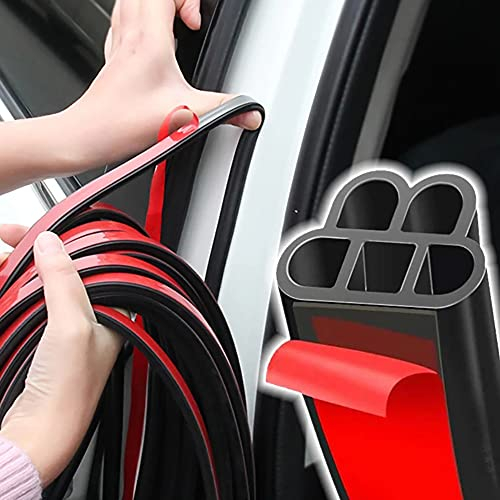 Walant Autotür Türdichtung Gummidichtung,Autotür Doppelschicht-Schutzdichtung,Autotür Gummidichtung Selbstklebende,für Auto Türkante Kantenschutz,Wasserdicht Anti-Staub Schalldicht (16M)