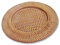 Tovaglietta in Rattan Naturale Fatta a Mano a Forma di Cappello di Paglia da 32CM Piatto di Frutta Piatto Snack Isolamento Termico Pad