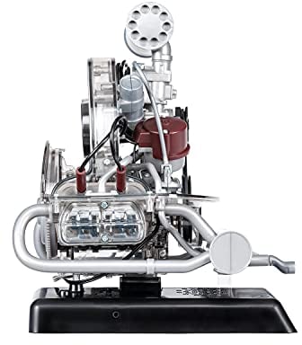 Bausatz 4-Zylinder-Motor, 200 Teile, transparentes Funktionsmodell, 1:4, mit Original Motor-Sound, inkl. Anleitung