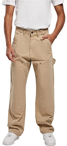 Urban Classics Herren Double Knee Carpenter Trouser unionbeige, 28