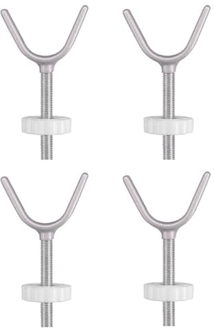 Cokritsm Y Spindel für Treppenschutzgitter, Y-Spindel Druckschrauben, Baby Tor Schrauben, Kindergitter Zubehör Multifunktion Druckmontierte Schrauben, Treppenschutzgitter Schrauben Weiß 4 Stück