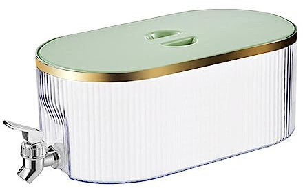 Kasmole Bebidas para Frigorífico con Grifo - 5.3L Refrigerador Reutilizable Hervidor Hielo frío con Tapa, para Hacer tés, jugos Frutas, Limonada