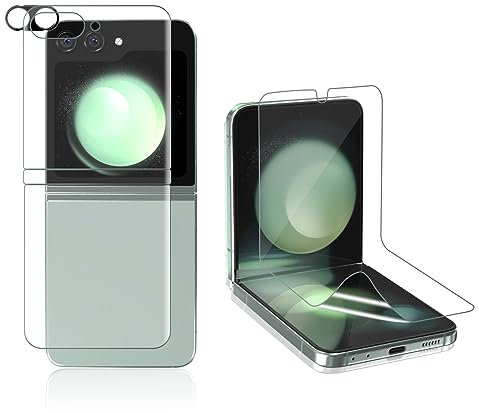 PaceBid Pellicola Protettiva Compatibile con Samsung Galaxy Z Flip 5 5G TPU Pellicola Protettiva + Pellicola Fotocamera [Anti Graffio] [HD] per Samsung Galaxy Z Flip 5
